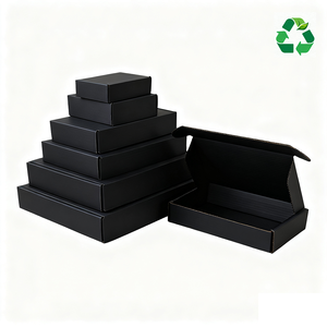 Bán buôn có thể tái chế các tông sóng hộp thư mục thiết kế tùy chỉnh hình dạng Logo jiuhan thương hiệu cho giày quần áo bao bì - Product Image 2