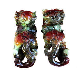 Venta caliente Jade Natural tallado Pixiu estatua Feng Shui - Product Image 5
