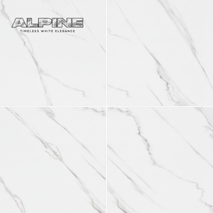 Modèle numérique de surface brillante Himalaya White Alpine Elegance 600x600mm Carreaux de marbre pour sol mural Application céramique Novac - Product Image 1