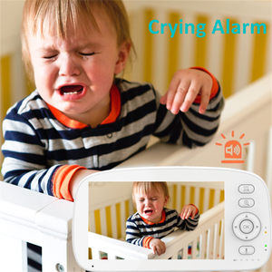 Usine bas prix plus récent 1000ft sans fil bidirectionnel conversation Vision nocturne berceuses pleurer alarme caméra Bebes 5 pouces bébé moniteur - Product Image 4