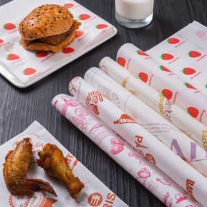 Papel encerado comercial personalizado para alimentos: patatas fritas, hamburguesas, pollo frito, papel antigrasa, pan, pizza y revestimiento para bandejas - Product Image 4