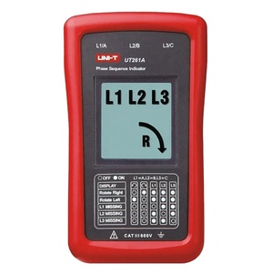 Indicateur de rotation de phase portable UT261B et testeur de direction de moteur, détecteur de séquence de phase triphasé - Product Image 1