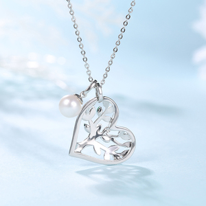 CDE China Dainty Jewelry Heart Crystal Fashion <strong>Necklaces</strong> <strong>Tree</strong> of Life for Women - Product Image 5