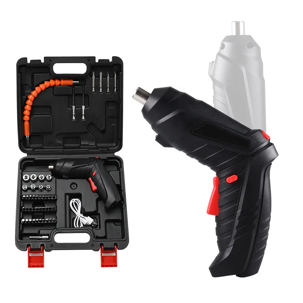 4.2V Multi-functional 47 in 1 Precision Cordless Rechargeable Mini Electric Screwdriver Drill Set