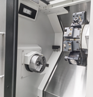 Tour CNC horizontal à lit incliné à broche unique avec machine de tournage de précision 3 axes pour métaux, à vendre