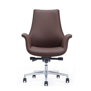 Silla de oficina ejecutiva de diseño moderno de cuero de vaca, silla ergonómica Boss, sillón de calidad <span class=keywords><strong>para</strong></span> uso doméstico y de oficina - Product Image 1