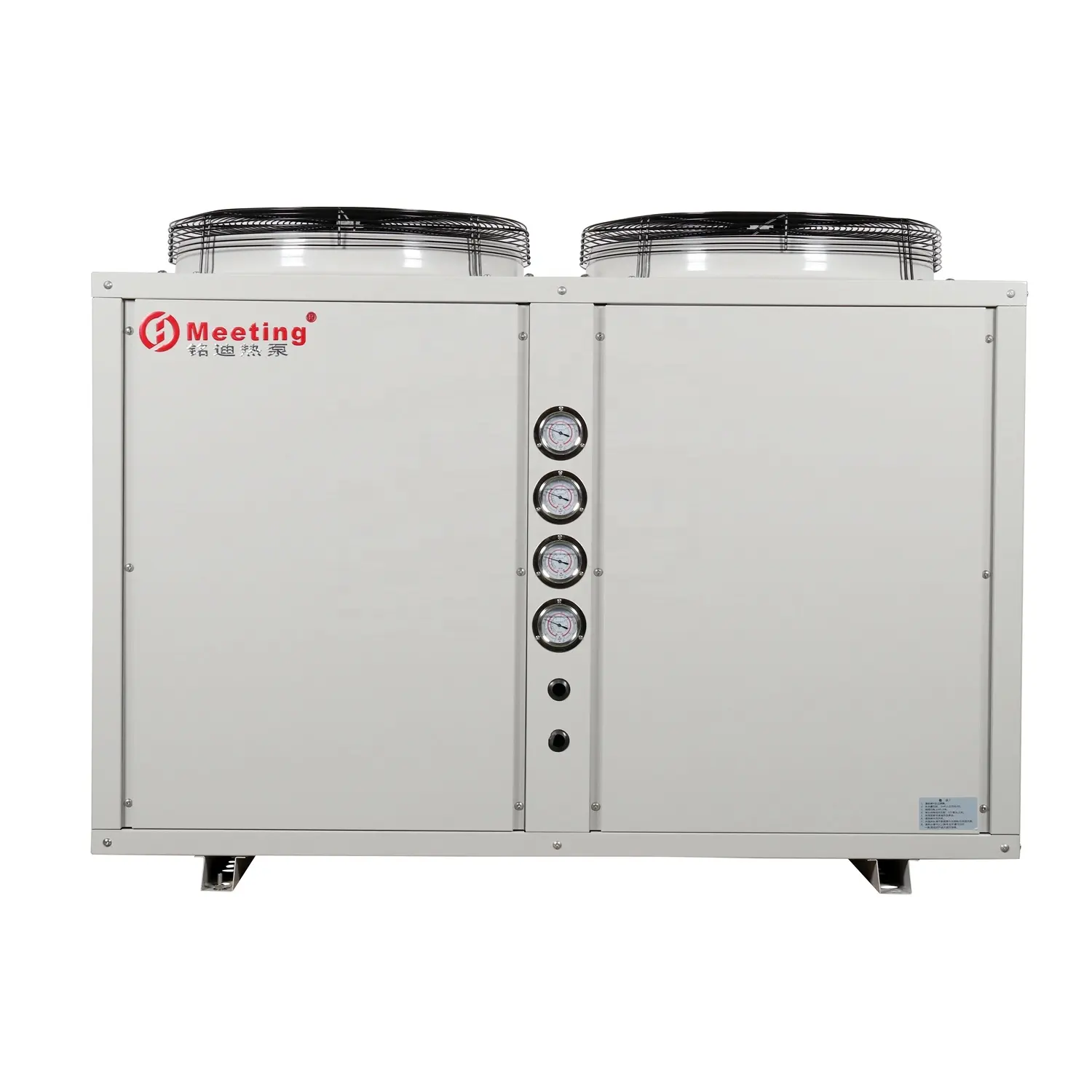 60 C 38 kW kommerzielle industrielle Luft-Wärmepumpe-Wassererhitzer für 200 Quadratmeter Kühler-Fußbodenheizung