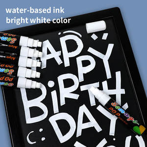 8mm Trắng lỏng phấn bút-nước hòa tan, không độc hại, màu trắng sáng, xóa được Phấn mực cho thủy tinh, Hội đồng quản trị và nhiều hơn nữa - Product Image 5