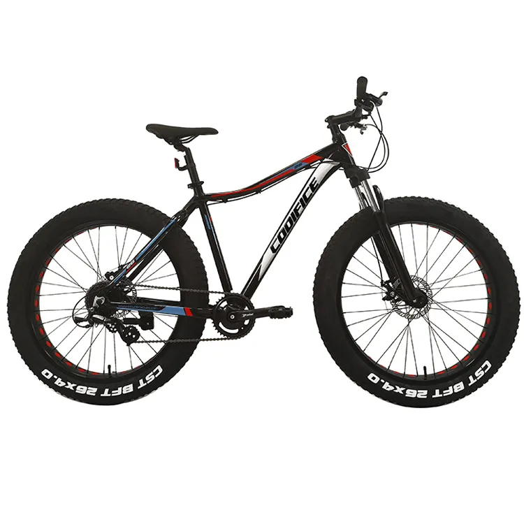 CODIFICE सस्ते कीमत fatbike मिश्र धातु 26x4.0 वसा टायर बर्फ बाइक वसा टायर पहाड़ बाइक 26 29 ''पेडल के लिए विश्व स्तर पर 250w वसा बाइक चीन