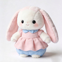 Mini jouets en peluche lapin personnalisés, jouets en peluche animaux mignons, vente en gros de jouets en peluche personnalisés, porte-clés en peluche