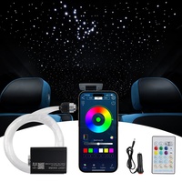 Nouveau kit de plafonniers étoiles à fibre optique 16W Twinkle RGBW Smart APP Sound Control LED Engine for Car Starry Sky Fiber Optic Light