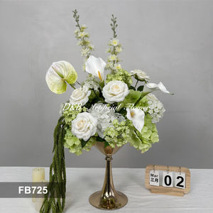 Centros de Mesa de Boda Personalizados con Rosas de Seda de Color, Bola de Flores Artificiales con Diseño Realista para Decoración de Fiestas de Boda - Product Image 3