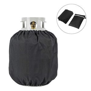 Housse de protection coupe-vent pour bouteille de gaz propane d'extérieur, tissu Oxford noir 420D pour réservoirs domestiques - Product Image 2
