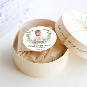 Thank You <b>Stickers</b> Custom Round Labels Personalized Seal <b>Decals</b> for Baby Shower Birthday Wedding Favors - Product Image 4