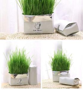 ถุงผ้าอลูมิเนียมฟอยล์เคลือบด้านข้าง,ถุงใส่หญ้าแมวโลโก้แบบกำหนดเอง - Product Image 4