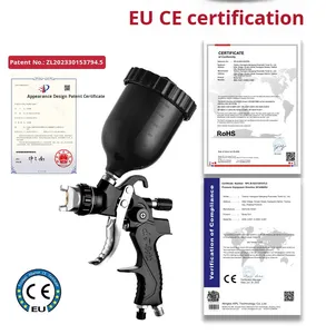 600cc tasse 1.4mm HVLP pulvérisateur sans air à main pas cher noir <span class=keywords><strong>pistolet</strong></span> à air <span class=keywords><strong>pistolet</strong></span> à <span class=keywords><strong>peinture</strong></span> pour voiture automatique <span class=keywords><strong>peinture</strong></span> H827 - Product Image 5