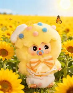 Ensemble de poupées en peluche Baby Three Good Baby Series Blind Box, cadeau mystère kawaii, collection de jouets pour enfants - Product Image 1