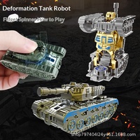 Fidget Spinner-ähnlicher Roboter-Roboterhund mit rotierendem Schwert, Militärpanzer, Dinosaurier-Spielzeug, Plastikmodell 268-42