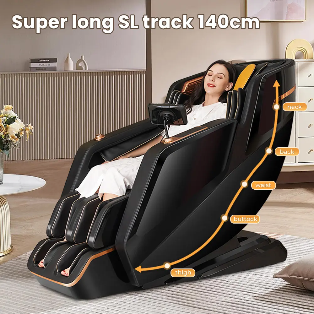 2024 High-End Shiatsu Hot Compress Office Relax Massagestoelen