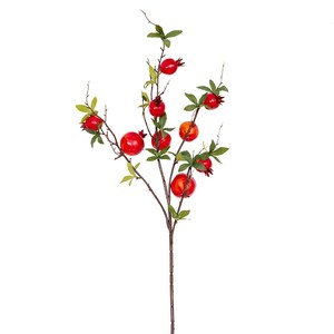 Branches de fruits de grenade artificiels en plastique pour la décoration de la table du salon, de l'entrée et des fêtes - Product Image 5