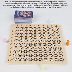 Enfants Montessori Math Jouets CPC CE Certifié Arc-en-ciel En Bois Multiplication Jeu De Société Nouvel Outil D'apprentissage Éducatif Chaud - Product Image 3