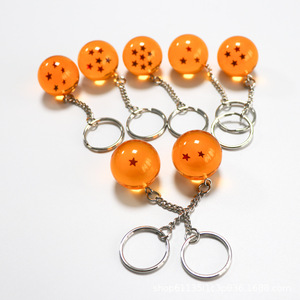 Llavero de Bola de Siete Estrellas de Acrílico con Diseño de Anime DBZ, 7 Colores, 2.7-3.5cm, en Bolsa OPP - Product Image 1