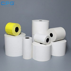 กระดาษม้วนสำหรับเครื่อง POS แบบใช้ความร้อน ขนาด 57x50 มม. 80x70 มม. เป็นมิตรกับสิ่งแวดล้อม ผลิตตามสั่งจากโรงงาน สำหรับร้านอาหาร ใช้สำหรับพิมพ์ใบเสร็จ - Product Image 1