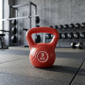 FitLover - Pesa Rusa de Polietileno Resistente con Recubrimiento en Polvo, 3,000 kg, Color Rojo, Herramienta de Entrenamiento para Entrenamiento de Fuerza en Casa - Product Image 3