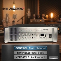 Amplificateur de puissance PA MP-USB60 60w, équipement audio professionnel utilisé dans les systèmes de sonorisation