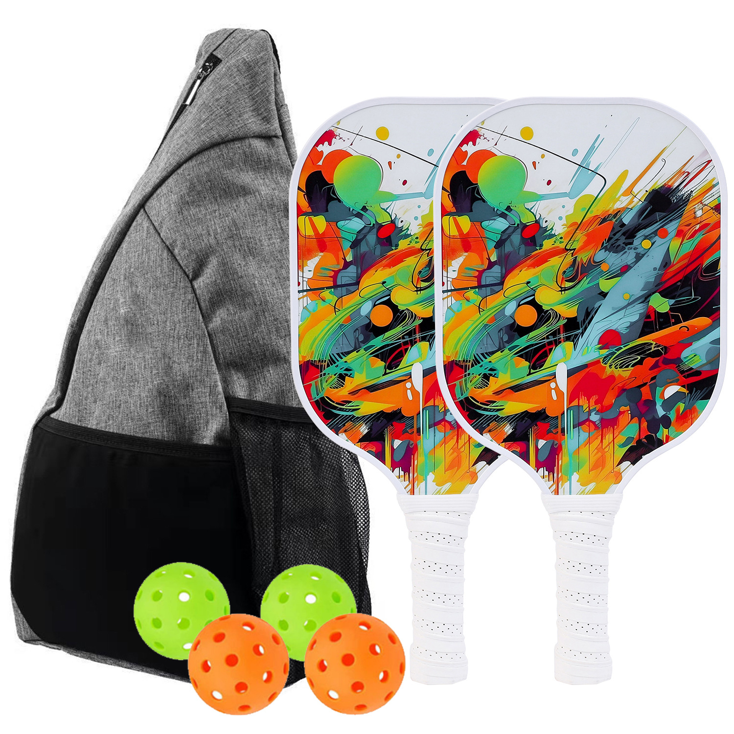 [In Stock] 2 rackets, 4 balls, 1 triangle bag [Model BQ194]