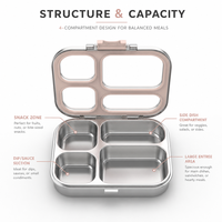Boîte à bento en acier inoxydable en gros, compartiments micro-ondables, étanche, 900 ml, récipient alimentaire à emporter, couvercles chauffables, pour enfants
