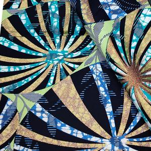 Tissu imprimé en cire véritable Ankara, Tissu africain, <span class=keywords><strong>Pagne</strong></span>, Tissu en coton ciré doré Hollandais, Capulana, pour robes, vente en gros - Product Image 3