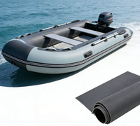 Feuille de caoutchouc Hypalon 3 mm à résistance des couleurs améliorée pour coque de bateau gonflable, inaltérable, avec service de découpe, pour usage extérieur