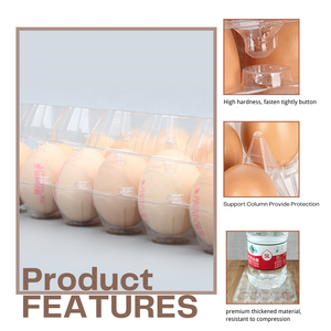 กล่องใส่ไข่พลาสติกแบบใส PET สำหรับขายส่ง กล่องไข่แบบกำหนดเอง กล่องไข่แบบใช้แล้วทิ้ง ถาดใส่ไข่พลาสติก 8 12 15 16 30 ช่อง - Product Image 4