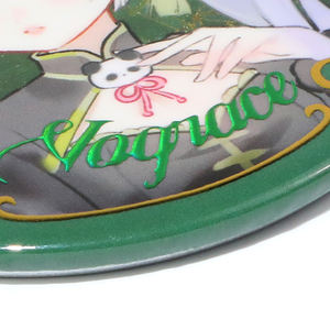 Vograce Pro Fabriek Prijs Ronde Knop Badge Custom Verhoogde Folie Afdrukken Hot Stamping Glitter Holografische Knop Pinnen - Product Image 4