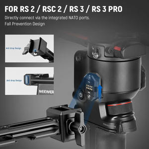 NEEWER Double Poignée pour Stabilisateur DJI RS4 RS4 <span class=keywords><strong>Pro</strong></span> RS3 RS3 <span class=keywords><strong>Pro</strong></span> RS2 RSC2 <span class=keywords><strong>Ronin</strong></span> S <span class=keywords><strong>SC</strong></span>, Kit de Poignée Double avec 2 Mini Rails NATO - Product Image 3