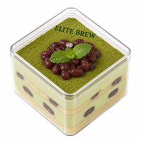 Bols à gâteau en plastique PS en vrac, transparents, de qualité alimentaire, sans BPA, étanches, avec couvercles en dôme, vente en gros, 12 oz