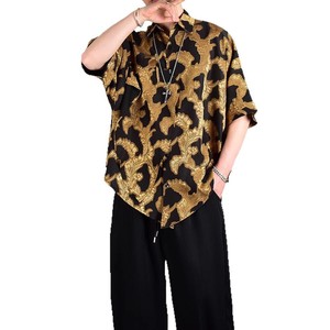 <span class=keywords><strong>Camicia</strong></span> casual in <span class=keywords><strong>stile</strong></span> <span class=keywords><strong>giapponese</strong></span>, estiva, jacquard, con perline, a maniche corte, lavabile in lavatrice, non stirabile, per il mercato transfrontaliero del Sud-est asiatico - Product Image 5