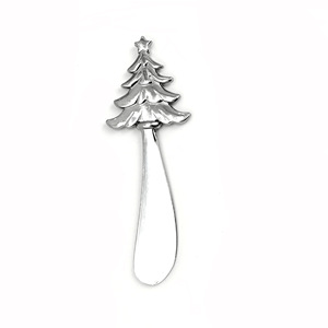 Christmas Tree Metal Butter Knife Zinc Alloy Hand Wash Only For <b>Dessert</b> <b>Tools</b> - Product Image 1