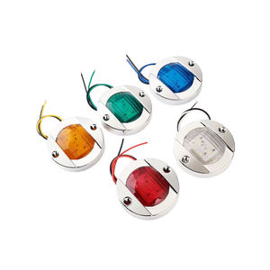 Feux de navigation LED pour bateau,lampe de signalisation,rouge,vert,étanche,yacht marin,kayak