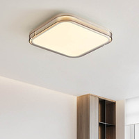 Plafonnier LED moderne en aluminium de style nordique, ultra fin, carré, avec couvercle en acrylique, indice de protection IP67, dimmable, pour balcon, salon