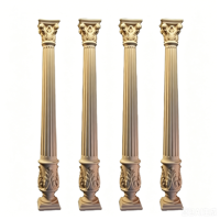 Colonne décorative en bois massif sculpté, durable, moderne, résistante aux rayures et peignable, pour rampes d'escalier intérieures et rénovation de maison