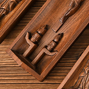 Boîte de prière <span class=keywords><strong>triptyque</strong></span> en <span class=keywords><strong>bois</strong></span> sculptée à la main, panneaux de la Résurrection du Christ et de la Vierge Marie, cadeau catholique en gros - Product Image 6