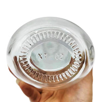 Carafe rétro-innovante de style chinois en forme de gourde en verre blanc transparent de 500 ml avec bouchon en liège pour la tequila et les fêtes du thé