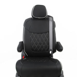Funda de asiento antiincrustante universal para todas las estaciones de edición de lujo de cuero de PVC dedicado de 7 plazas adecuada para Toyota <span class=keywords><strong>SIENNA</strong></span> - Product Image 3