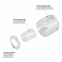 Classic Clear Acrylic Plastic Sign Standoffs-Fasteners for Secure Signage Hardware Fixing