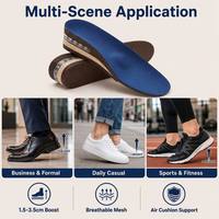 Solette Rialzanti Invisibili Popcorn PU Lavabili per Scarpe con Tacco Alto, Regolabili in Altezza 1.5, 2.5, 3.5 cm, per Sneakers, Stivali e Scarpe