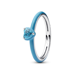 Anillo de Plata de Ley 925 con Baño de Oro de 14K y Circonitas en Racimo con Diseño de Corazón de Chakra para Boda, Compromiso, Joyería con Encanto - Product Image 6