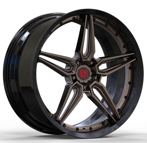 Jantes de voiture en 2 parties, roues personnalisées en fibre de carbone complète à 5 branches, adaptées aux BMW, Benz, Audi, Porsche, Lamborghini, Maserati, Ferrari, <span class=keywords><strong>Bentley</strong></span> - Product Image 1