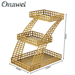 Estante de Doble Capa Onawei para Almacenamiento de Cocina, Exhibición de Frutas y Verduras en Hoteles, Estante para Pan y Galletas, Ecológico y <span class=keywords><strong>Vegetariano</strong></span> - Product Image 2